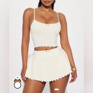 Fashion Nova Pretty Girl Skirt Set